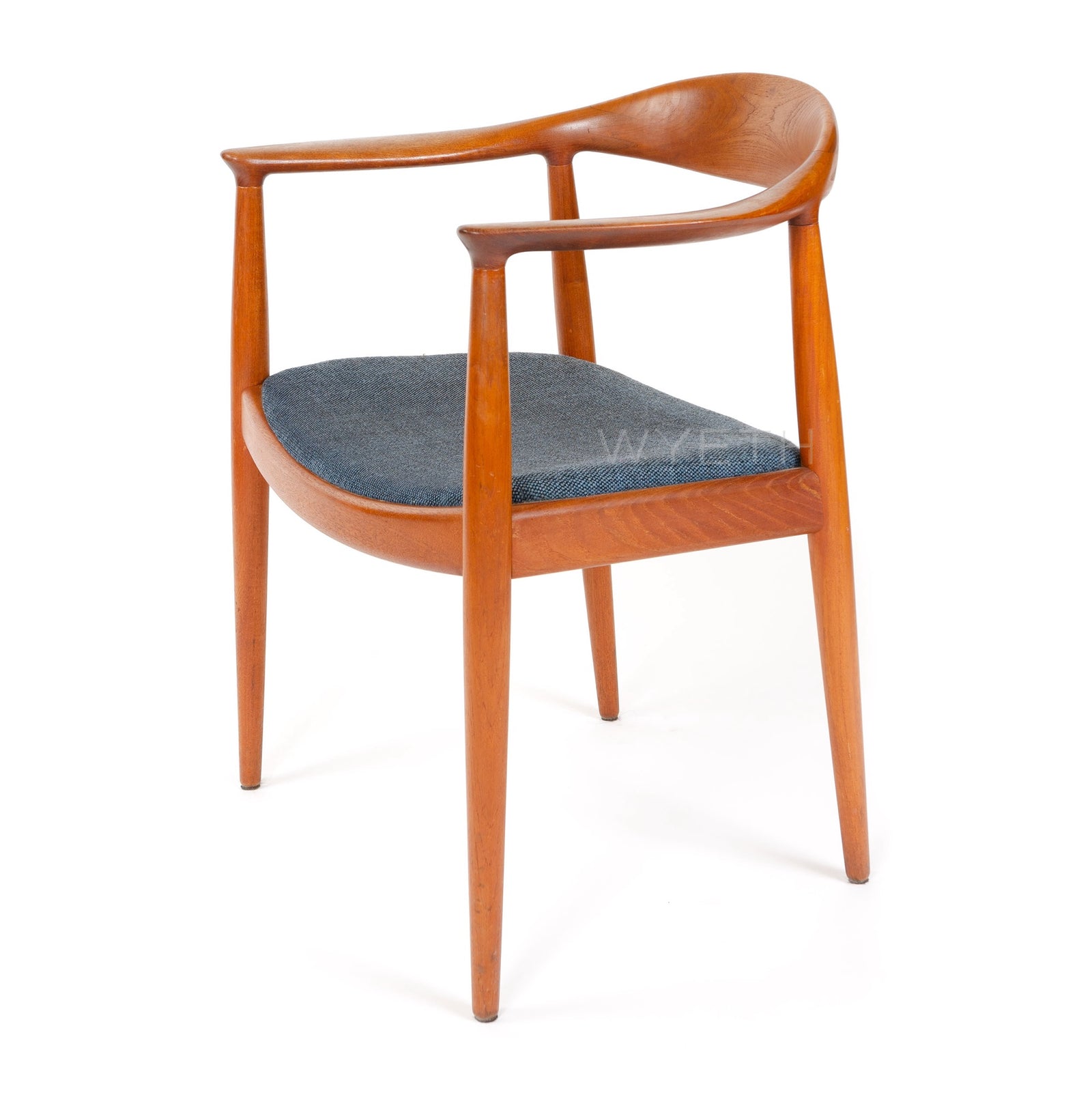 Teak 'Round' Chair by Hans J. Wegner for Johannes Hansen, 1949 - WYETH