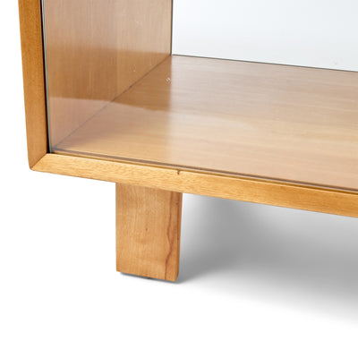 Two Sided Glass Display Vitrine Cabinet by George Nelson for Herman Miller
