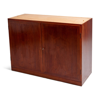 Solid Teak Cabinet with Open Shelving by Rudolf Rasmussen for Rud Rasmussen, 1960s
