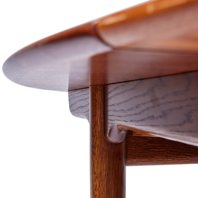 Rare Extension Table in Solid Teak and Oak by Hans J. Wegner for Johannes Hansen