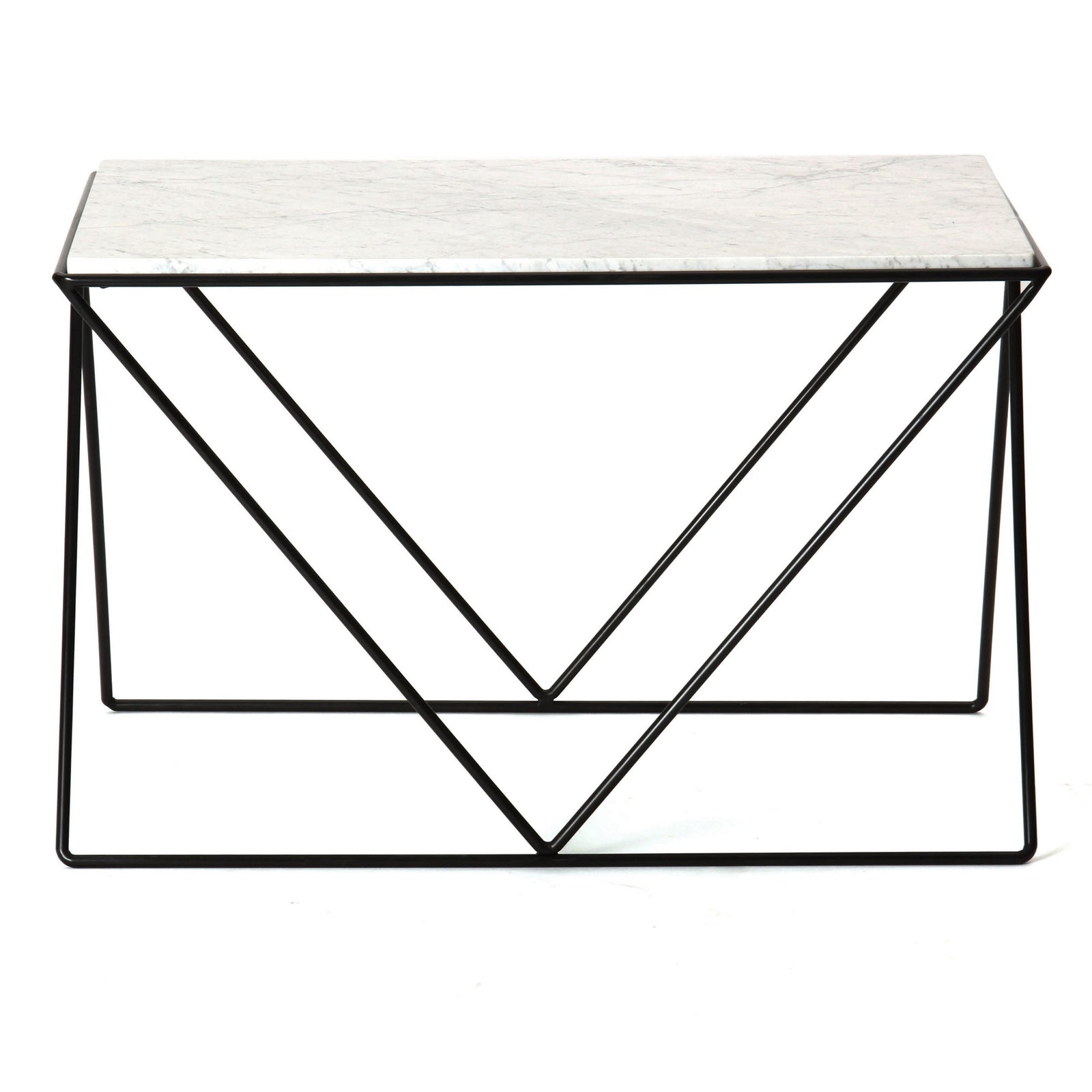 Avard Wrought Iron and Marble End Table by Darrell Landrum for Avard - WYETH