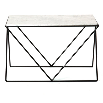 Avard Wrought Iron and Marble End Table by Darrell Landrum for Avard - WYETH