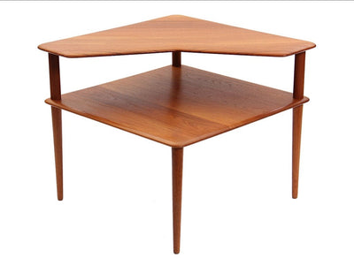Two-Tiered End Table by Peter Hvidt & Orla Mölgaard-Nielsen for France & Son