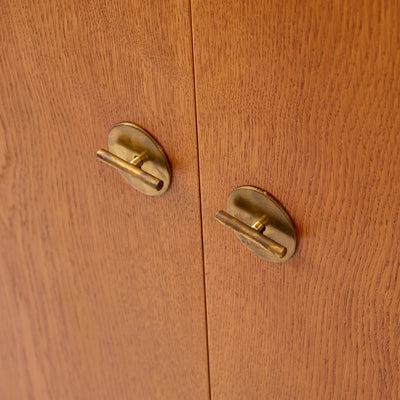 Oak Two Door Linen Cabinet by Borge Mogensen for C.M. Madsens, 1960's - WYETH