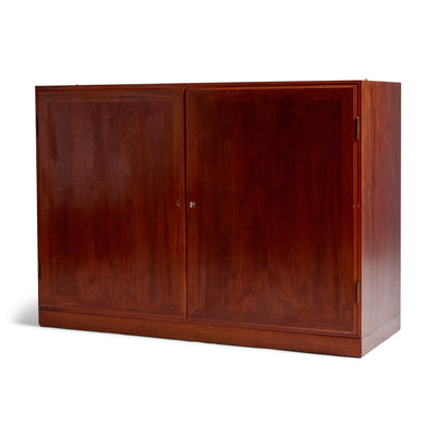 Solid Teak Cabinet with Open Shelving by Rudolf Rasmussen for Rud Rasmussen, 1960s