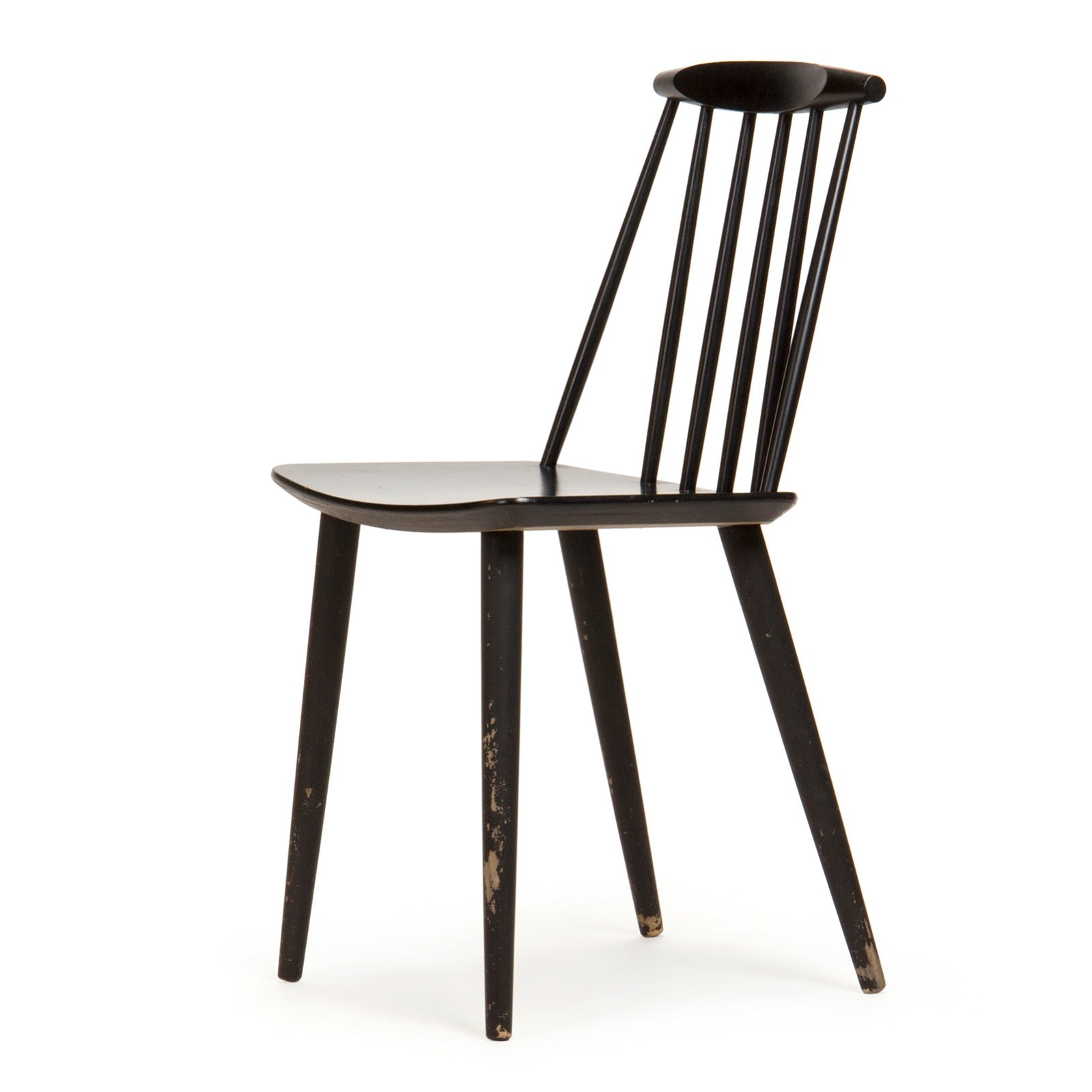 Black Painted Spindle Back Chair by Ilmari Tapiovaara for FDB