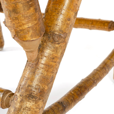 Grand Scale Silver Birch Armchair for H.C. Dexter Chair Company