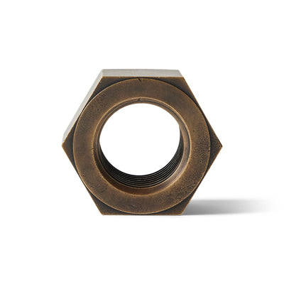Patinated Bronze Industrial Machine Nut, WYETH - WYETH