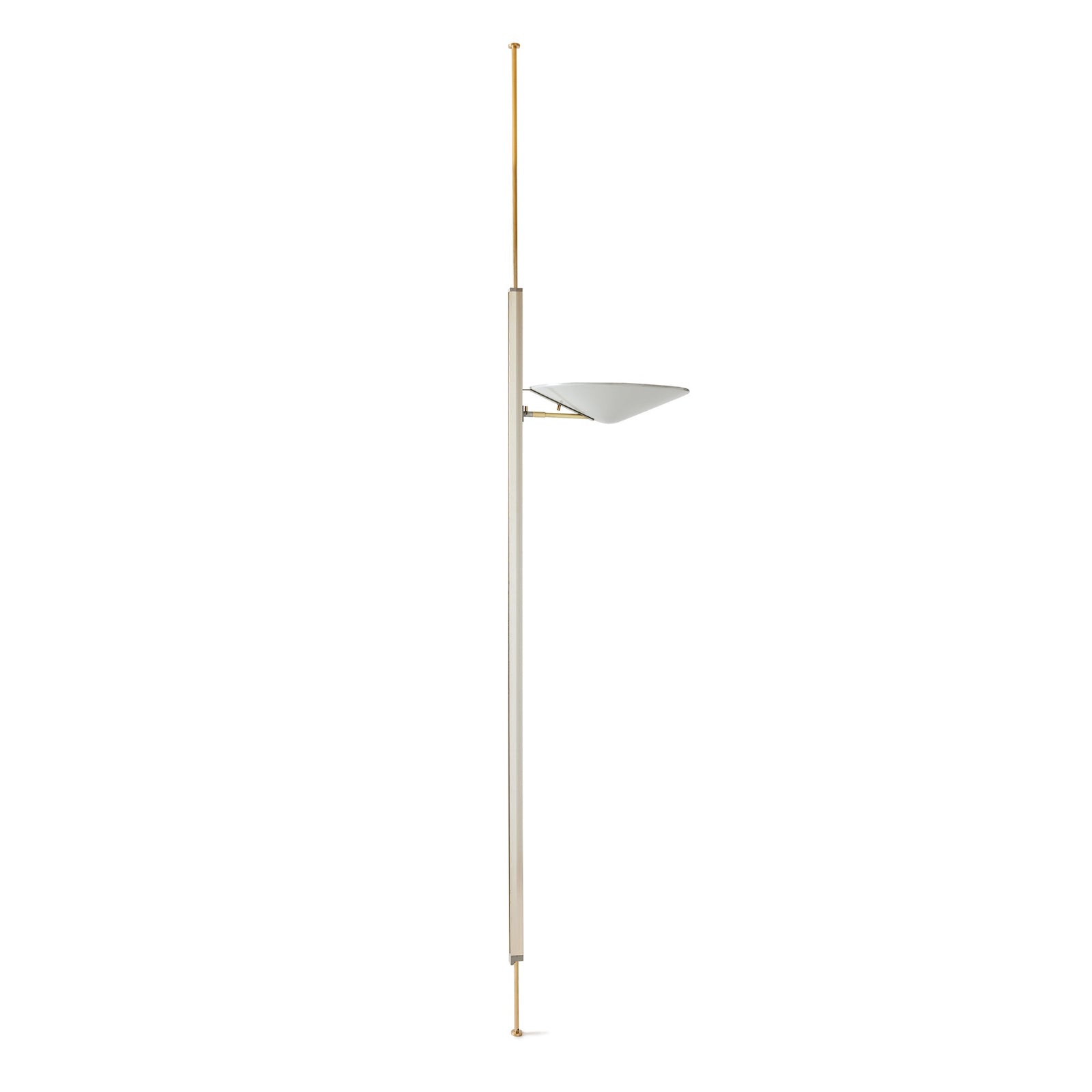 Brass Tension Pole Floor Lamp by Gerald Thurston for Lightolier