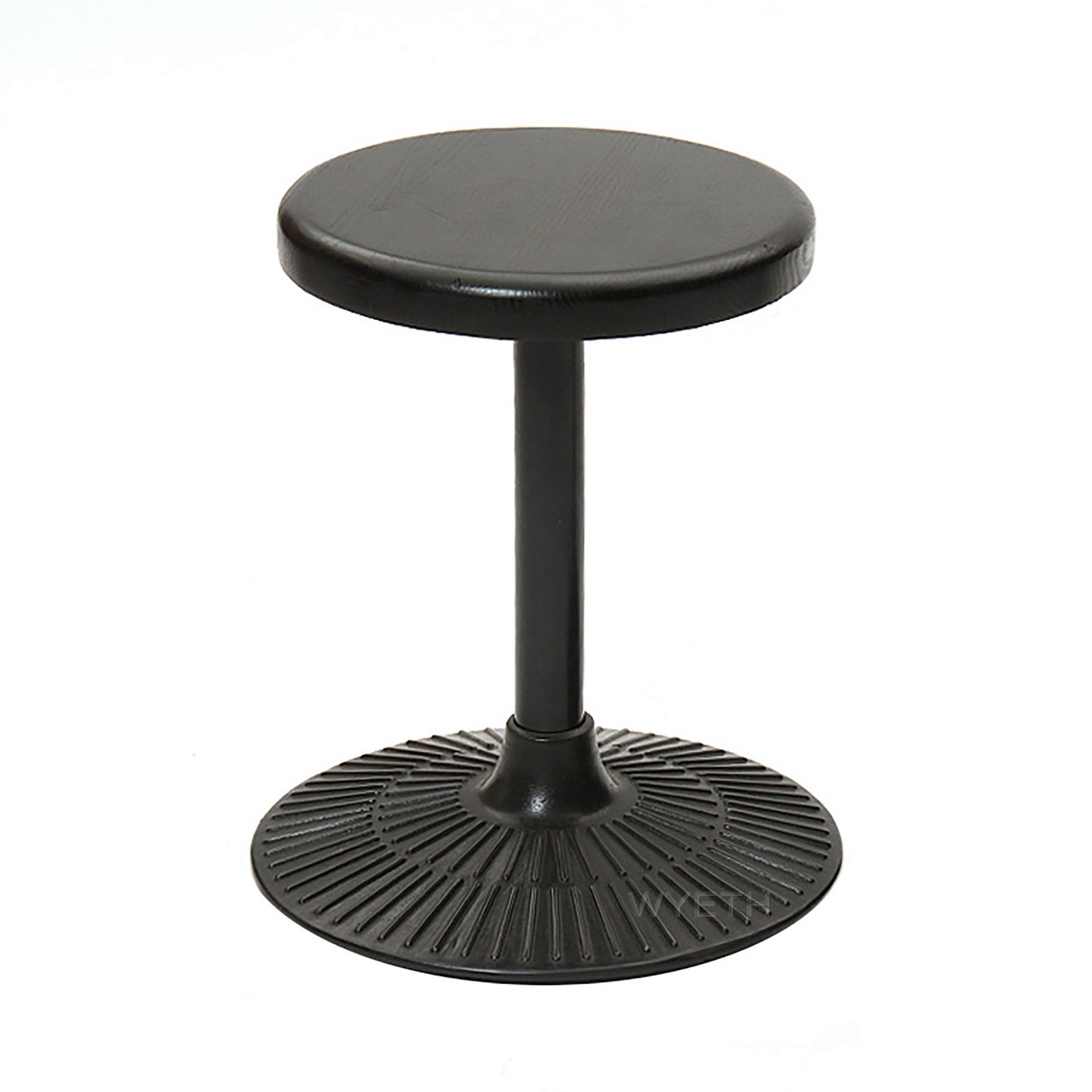 Cast-Iron and Oak Stool from USA - WYETH