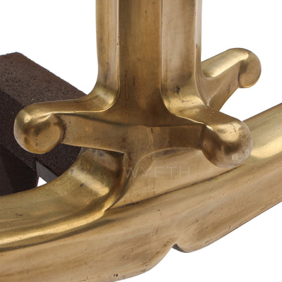 Massive Elegant Andirons from USA - WYETH