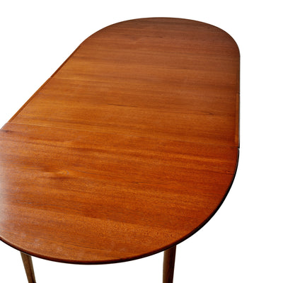 Rare Extension Table in Solid Teak and Oak by Hans J. Wegner for Johannes Hansen