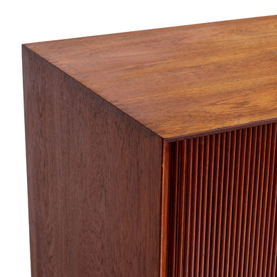 Two Level Double Tambour Door Cabinet by Peter Hvidt & Orla Mölgaard-Nielsen for Soborg Mobelfabrik - WYETH