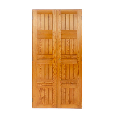 Wardrobe Cabinet in Solid Pine by Mogens Koch for Rud Rasmussen, 1932