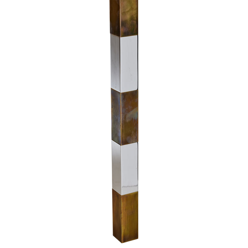 Chrome and Brass Floor Lamp by Stewart Ross James for Hansen - WYETH