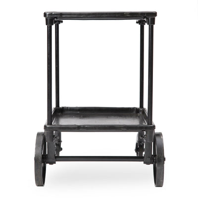 Cast Iron and Steel Serving Cart from USA, 1930s