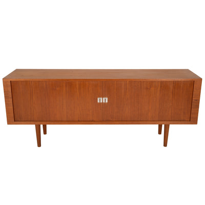 Tambour Door Credenza by Hans J. Wegner for Ry Mobler, 1960s - WYETH