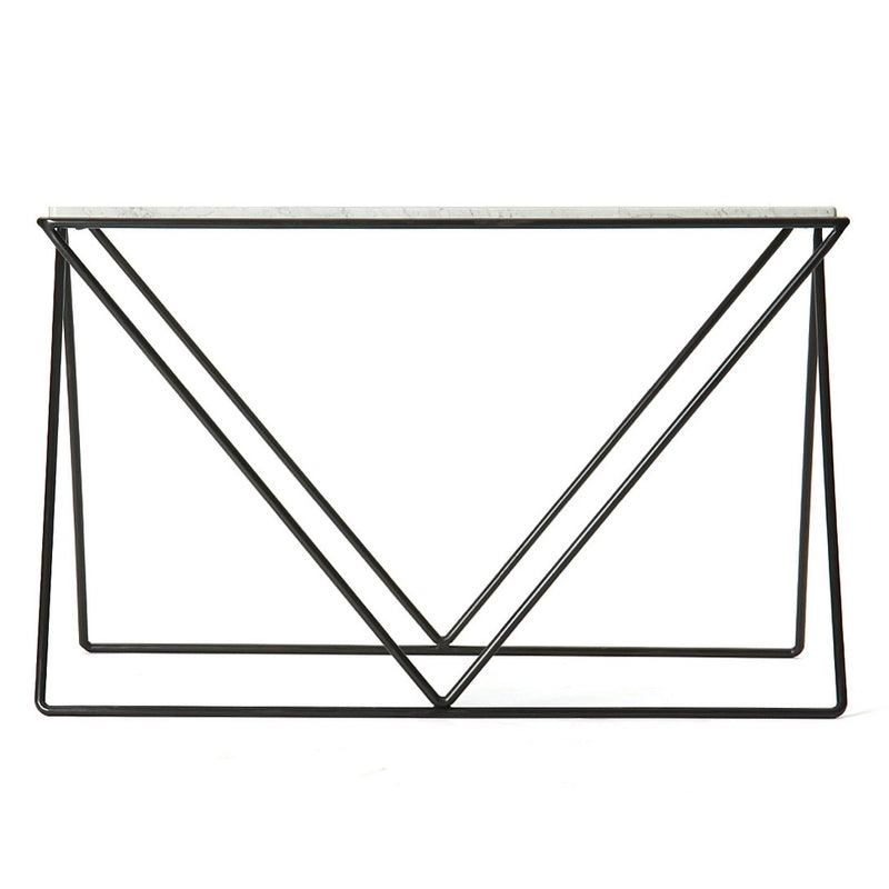 Avard Wrought Iron and Marble End Table by Darrell Landrum for Avard - WYETH