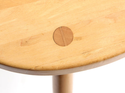 Solid Birch Three Legged Mortised & Tenon Stool for Hale of Vermont - WYETH