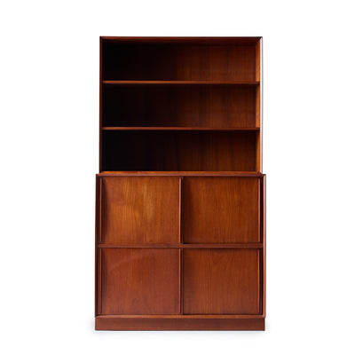 A Solid Teak Bookcase With Adjustable Shelving by Peter Hvidt & Orla Mölgaard-Nielsen - WYETH