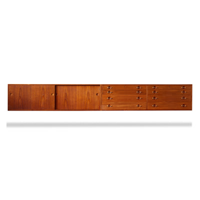 Wall Mount Teak Cabinets by Hans J. Wegner for Johannes Hansen, 1951 - WYETH