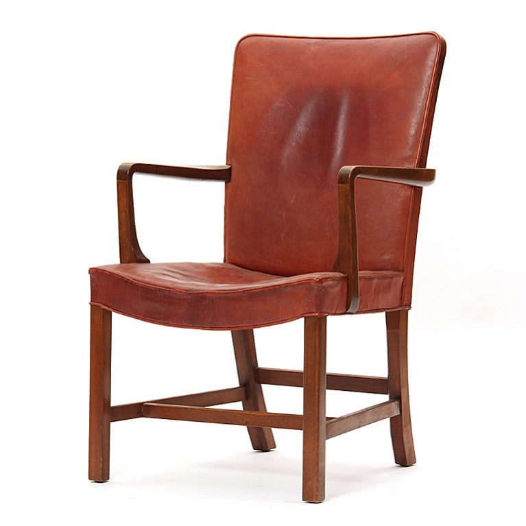 High Back Barcelona Chair by Kaare Klint for Rud Rasmussen - WYETH