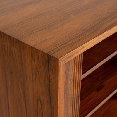 Finely Made Rosewood Cabinet with Tambour Doors by Ejner Larsen & Aksel Bender Madsen for Willy Beck, 1950s - WYETH