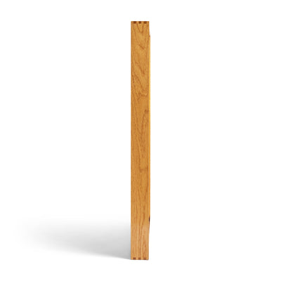 Original ‘Thin Line’ Solid Wood Mirror with Leather Trim by WYETH, Made to Order - WYETH