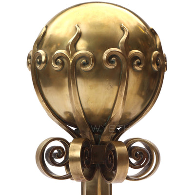 Massive Elegant Andirons from USA - WYETH