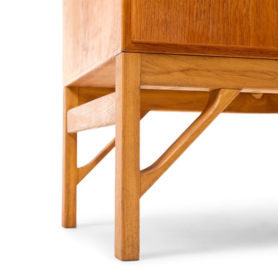 Oak Two Door Linen Cabinet by Borge Mogensen for C.M. Madsens, 1960's - WYETH
