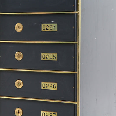 Enumerated Stacked Safety Deposit Boxes from USA - WYETH