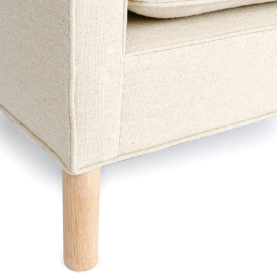 The ‘Tuxedo Sofa’ in Natural Linen by WYETH, Made to Order - WYETH
