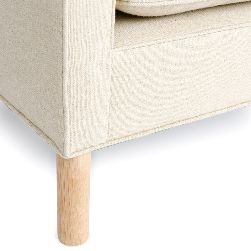 The ‘Tuxedo Sofa’ in Natural Linen by WYETH, Made to Order - WYETH