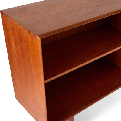 Glass Teak Cabinet by Johannes Aasbjerg, 1960s - WYETH