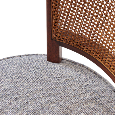 Round Swivel Chair with Cane Back by Edward Wormley for Dunbar