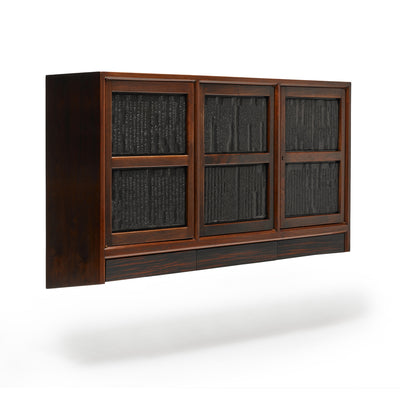 Wall Mounted Walnut Cabinet by Edward Wormley for Dunbar - WYETH