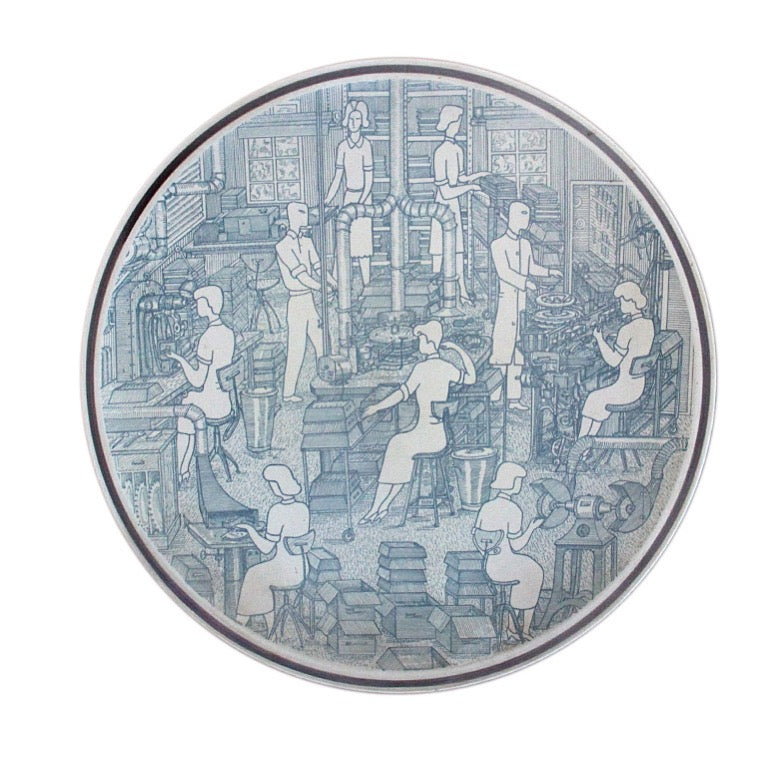 Commemorative Plaque by Gunnar Nylund for C. Schous Fabriker - WYETH