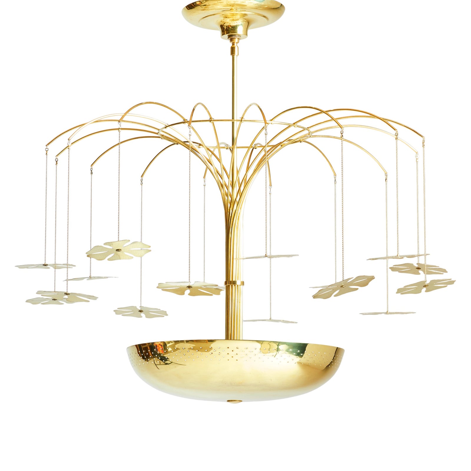 Chandelier by Paavo Tynell for Lightolier, 1950s