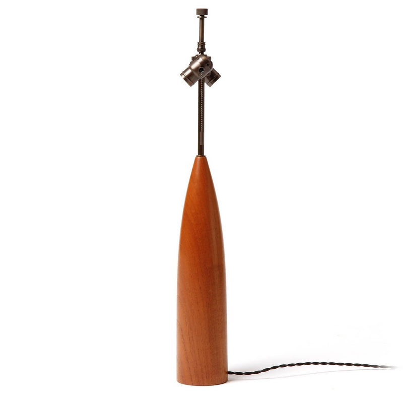 Turned Teak Table Lamp by ESA Denmark - WYETH