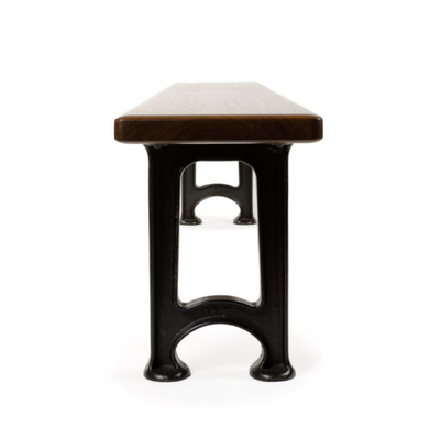 Custom Bench with Cast Iron Legs by WYETH