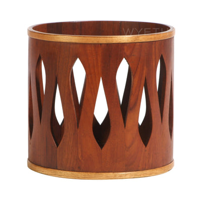 Wood Basket with Cutouts by Jens H. Quistgaard for Dansk Designs - WYETH