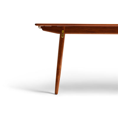 Teak and Oak Extension Dining Table by Hans J. Wegner for Johannes Hansen