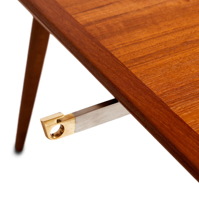 Teak and Oak Extension Dining Table by Hans J. Wegner for Johannes Hansen