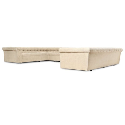 Unique 3 Side 'Party' Chesterfield Sofa by Edward Wormley for Dunbar - WYETH