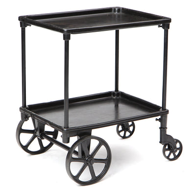 Cast Iron and Steel Serving Cart from USA, 1930s