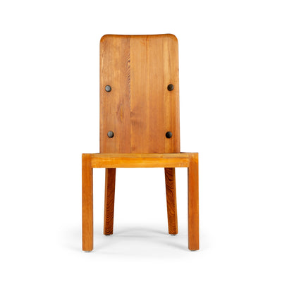 A Set of Four Pine High Back Dining Chairs by Axel Einar Hjorth for Nordiska Kompaniet