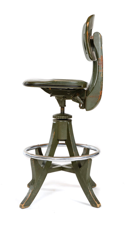 Adjustable Swiveling Architect's Stool for Sikes - WYETH