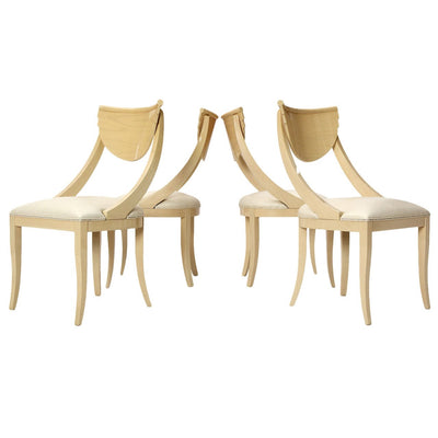 Set of Four Decorative Side Chairs from USA, 1980s