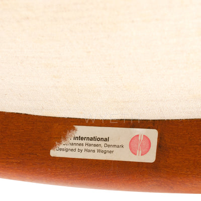 Teak 'Round' Chair by Hans J. Wegner for Johannes Hansen, 1949 - WYETH