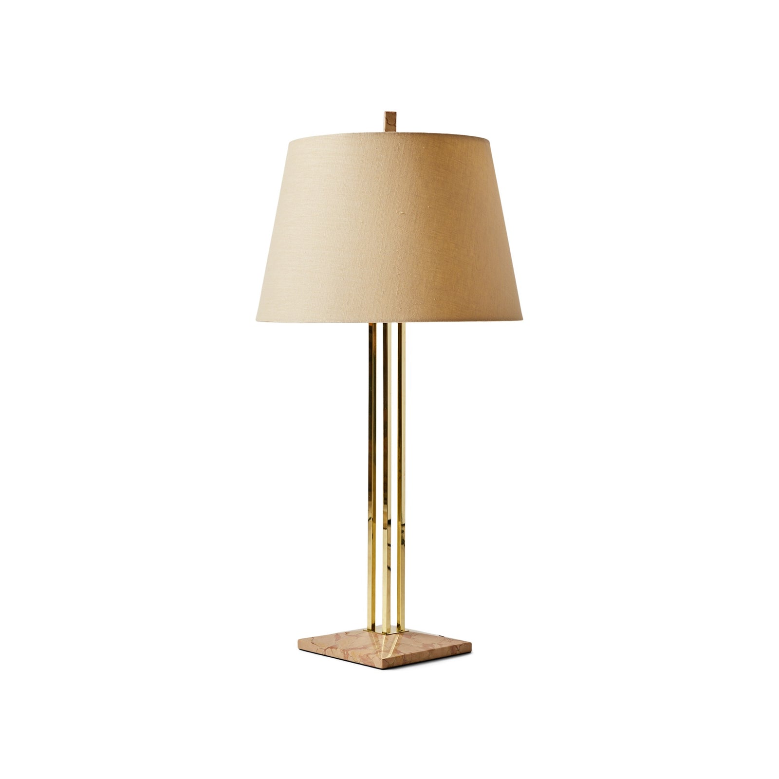 4 Column Structure on Marble Base Lamp